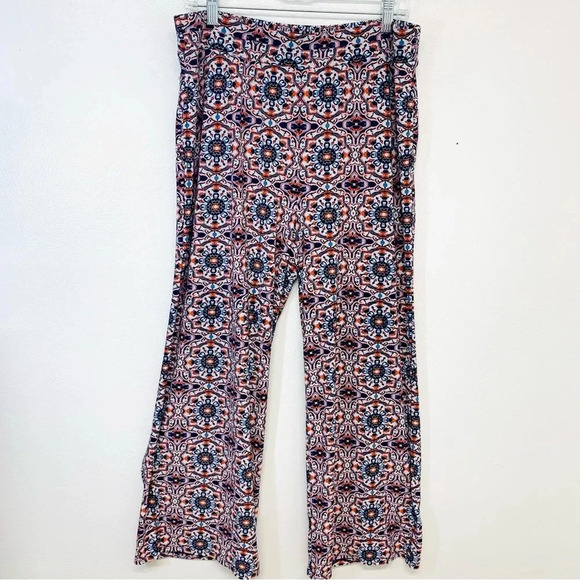 Jones NY Pants Woman PXL  Pull On Colorful Stretch Knit Pockets Straight - Picture 1 of 11